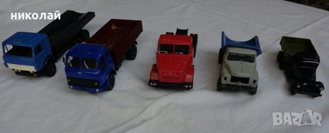 Ретро детски камиончета метални и пластмасови оригинални СССР мащаб 1/43