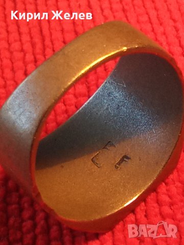 ПОЗЛАТЕН БРОНЗОВ СТАР ВИНТИДЖ с ПЕЧАТ 585 14К КЛАСИЧЕСКИ ПРЪСТЕН за КОЛЕКЦИЯ 19379, снимка 12 - Антикварни и старинни предмети - 32089031
