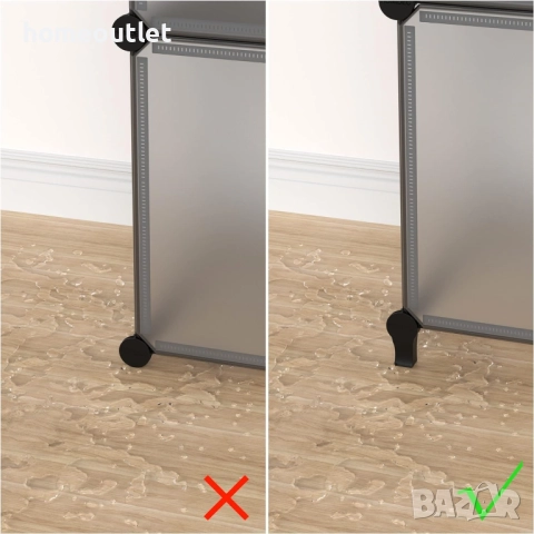 ПРОМОЦИЯ Модулен шкаф за съхранение (20 части) HOMIDEC X001CPXKX9, снимка 3 - Шкафове - 51653462