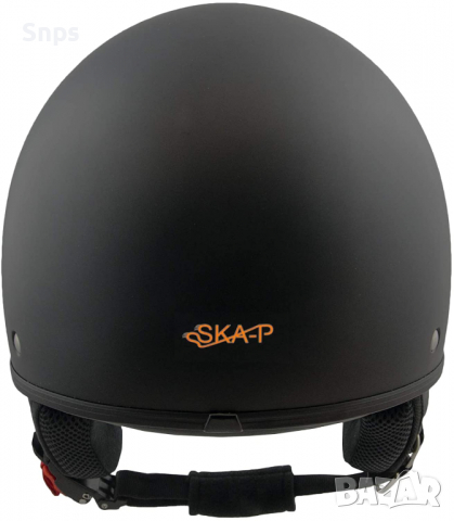 Каска за мотор SKA-P 1FH Smarty, черна гумирана S размер , снимка 3 - Аксесоари и консумативи - 36140492