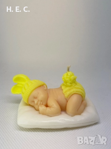 Соева свещ бебе, снимка 2 - Декорация за дома - 52861255