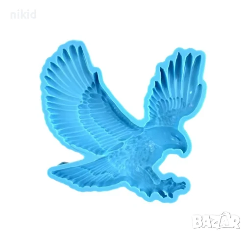 Голям Ястреб Орел Сокол Птица силиконов молд форма фондан гипс шоколад, снимка 2 - Форми - 51379815