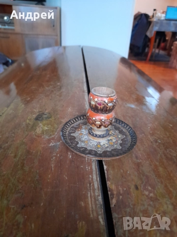 Стар дървен свещник, снимка 2 - Декорация за дома - 52216600