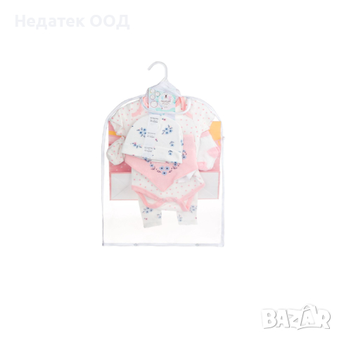 Бебешки комплект за новородено, памук, бял 8 бр., снимка 2 - Комплекти за бебе - 44714422