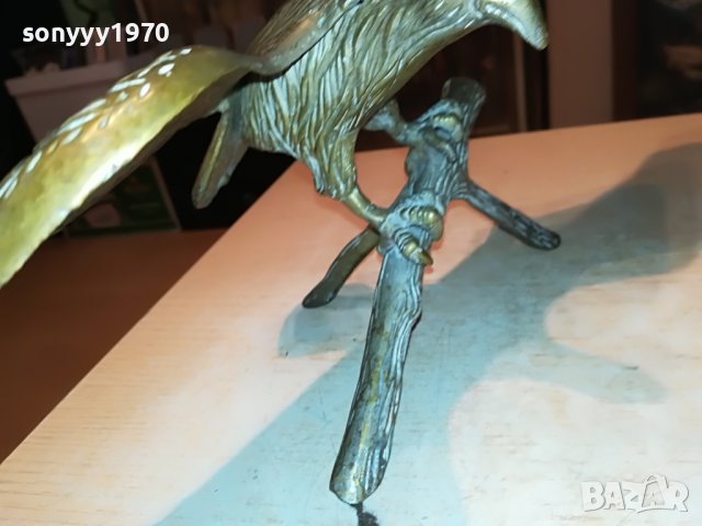 ГОЛЯМ ОРЕЛ-МАСИВЕН МЕСИНГ 1101231931, снимка 10 - Антикварни и старинни предмети - 39271331