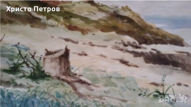 МАЙСТОРСКИ АКВАРЕЛ - РОДОПИ, БЪЛГАРСКИ АВТОР, ПОДПИСАНА, ДАТИРАНА, снимка 3 - Картини - 34746022