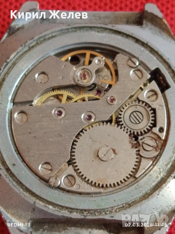 Стар механичен часовник РАКЕТА ВЕЧЕН КАЛЕНДАР рядък за КОЛЕКЦИЯ 53743, снимка 7 - Антикварни и старинни предмети - 53677183