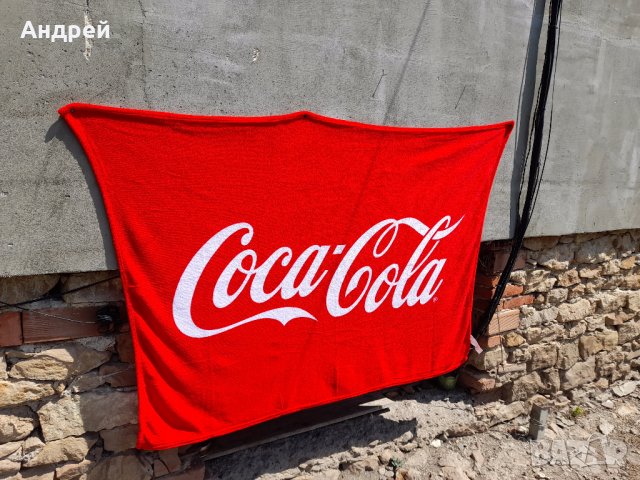 Плажна кърпа,Хавлия Кока Кола,Coca Cola, снимка 2 - Други ценни предмети - 41542640