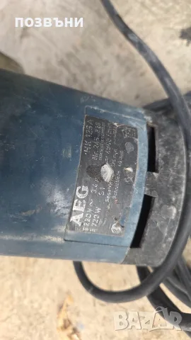 Ръчен циркуляр AEG HK 125A 720W (125мм) – работещ, без диск, снимка 5 - Циркуляри - 55806408