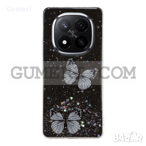 Xiaomi Redmi Note 14 Pro+ 5G Силиконов Гръб с Пеперуди, снимка 4 - Калъфи, кейсове - 52176513