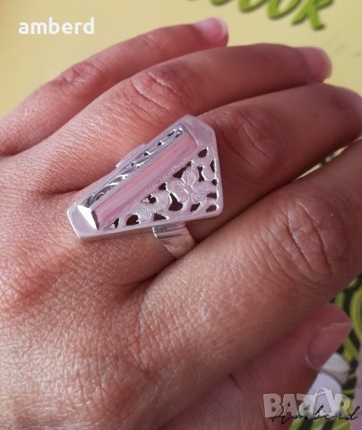 Сребърен винтидж пръстен - пиано