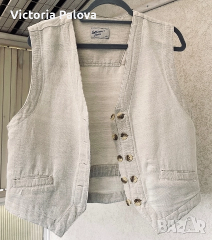 VINTAGE елек BEETHOVEN JEANS CLOTHING FOR YOU , снимка 7 - Елеци - 52095884
