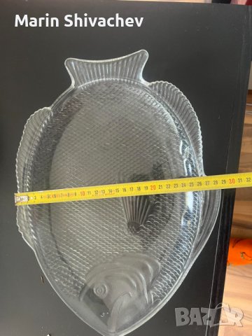 Три стъклени плата за риба., снимка 3 - Други - 41304267