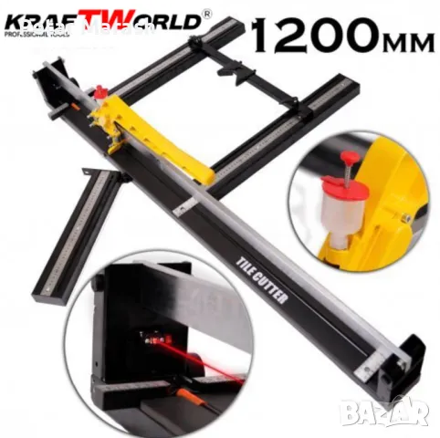 Машина за рязане на гранитогрес с лазерен водач до 120см дължина на среза, до 15мм дебелина на плочк