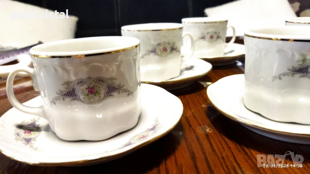 Стар български порцелан чаши за чай , снимка 5 - Антикварни и старинни предмети - 29850585