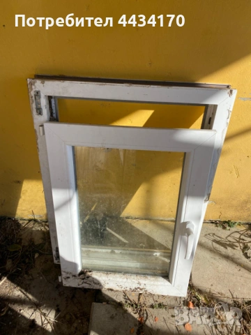 Спешно! 2 броя малки ПВЦ прозорци (демонтирани) – С рамка и стъклопакет, снимка 3 - Други - 53309485