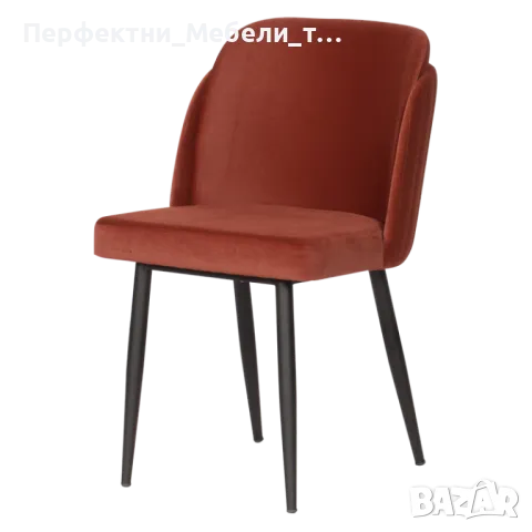 Луксозен трапезен стол с полуподлакътници цвят керемида,сив,жълт,аквамарин-разпродажба!, снимка 4 - Столове - 48765401