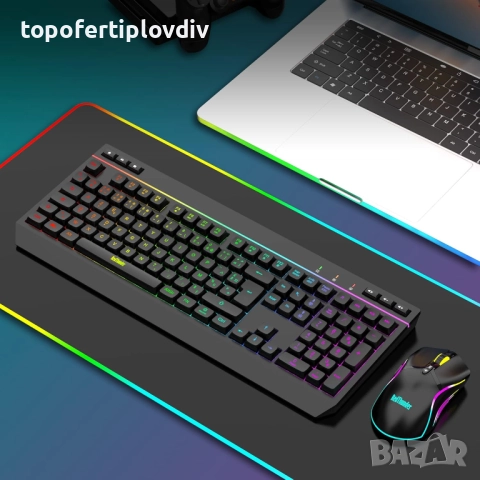 Геймърска клавиатура и мишка RedThunder K20 German QWERTZ,Гаранция, снимка 7 - Геймърски - 51818243