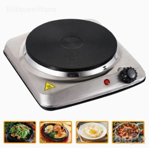 Електрически котлон Rosberg Premium, 1500W, Чугунен нагревателен елемент 185 мм.