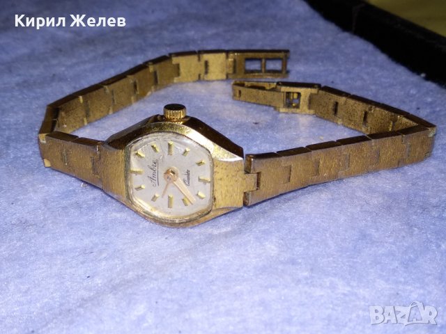 Ambre QUARTZ ПОЗЛАТЕН ДАМСКИ КВАРЦОВ МАРКОВ ВИНТИДЖ ЧАСОВНИК ТИП ГРИВНА 37205, снимка 9 - Дамски - 40196518