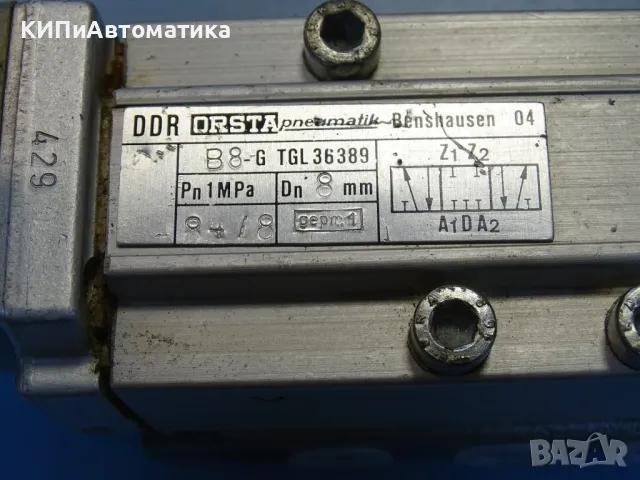 пневматичен разпределител Orsta B8-G TGL 36389 Pneumatic Valve 24VDC, снимка 3 - Резервни части за машини - 47789501