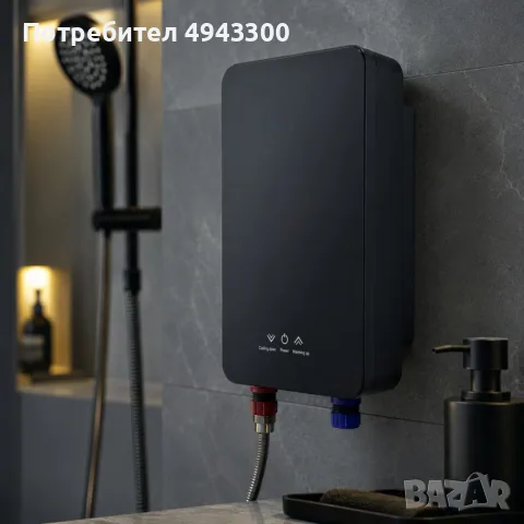 Термостатичен проточен бойлер 5500W с моментално загряване на водата за 3 секунди, снимка 3 - Бойлери - 56075543