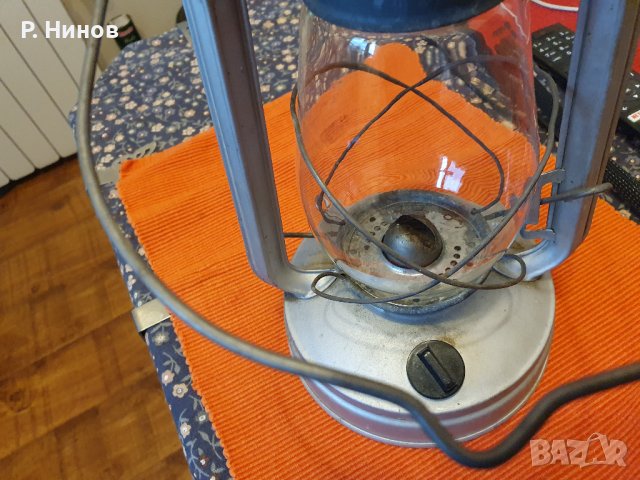 газова лампа в работно състояние стара и работеща , снимка 3 - Антикварни и старинни предмети - 41949004