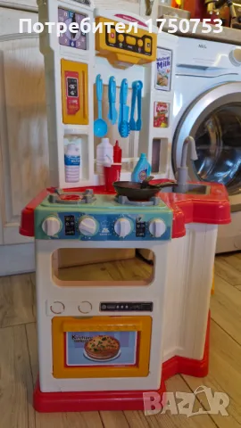 Детска кухня с аксесоари и звуци, снимка 5 - Играчки за стая - 47640023
