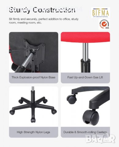 НОВ ! Офис стол Douxlife , снимка 2 - Столове - 35668228