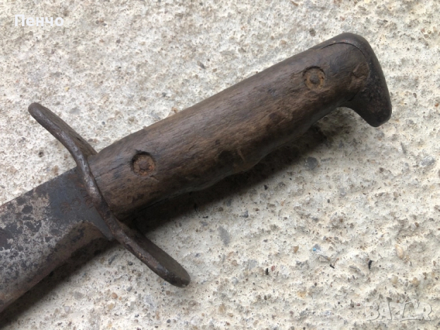 стар голям военен нож/мачете/ - 1917г. - WWI - U S, снимка 4 - Антикварни и старинни предмети - 44238279
