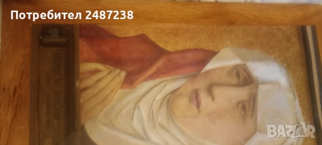 Стара реплика на Мадоната, снимка 3 - Картини - 52909294