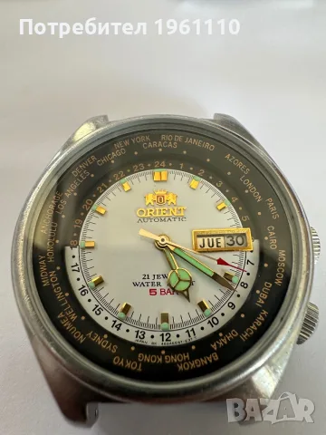 ORIENT World Time Automatic. , снимка 5 - Антикварни и старинни предмети - 55504122
