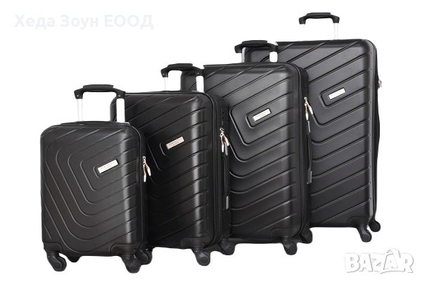 Куфар ABS - комплект - Черен/Син/Сив/Бордо/Кафяв, снимка 6 - Куфари - 40820323