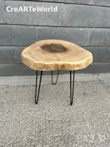 Помощна маса ,нощен шкаф,табуретка,пън,цветарник, снимка 2 - Декорация за дома - 26705404