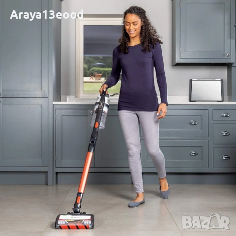 Вертикална безжична прахосмукачка Shark DuoClean IZ201EU Cordless Vacuum Cleaner