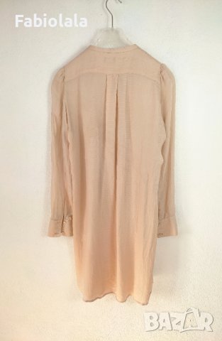 "Whiite" long silk shirt L, снимка 2 - Рокли - 42717513