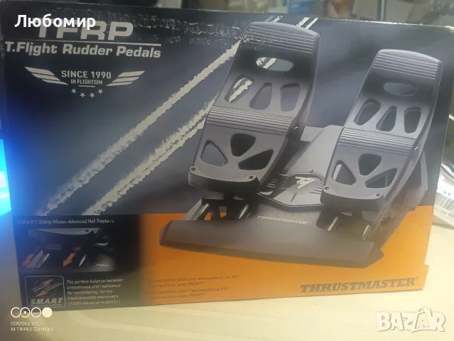 Педали за кормило Thrustmaster TFRP Precision Flight Sim - PS5, XBOX и PC , снимка 5 - Аксесоари - 55971737