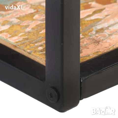 vidaXL Рафтове за стена, 2 бр, 40 см, регенерирано дърво масив, снимка 5 - Етажерки - 56146714