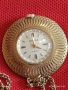 Стар часовник тип колие Чайка СССР позлатен много красив за КОЛЕКЦИЯ 53761, снимка 2