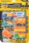 сет цветни Камион Кран Багер Багери пластмасови фигурки играчки строителни машини, снимка 1 - Коли, камиони, мотори, писти - 35674335