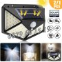 LED Соларна лампа, четворна 100LED сензорна соларна лампа, снимка 2