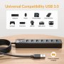 GiGimundo 7-портов USB хъб 3.0, 1M кабел с допълнителни 5V/3A , снимка 2