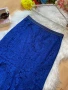 Дантелена турско синя пола, снимка 2
