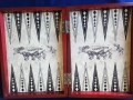 табла / backgammon - красива в дървена кутия , без пулове и зарове, снимка 1
