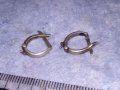 АНГЛИЙСКИ ВИНТИДЖ АРТ СРЕБЪРНИ ОБЕЦИ СРЕБРО 925 РЪЧНА БИЖУТЕРСКА ИЗРАБОТКА 38275, снимка 11