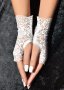 Сватбени ръкавици без пръсти / Булчински ръкавици от дантела, снимка 5