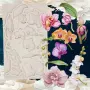 Орхидея Ирхидеи цветя на клинка клонче клони и листа силиконов молд форма фондан декор, снимка 1