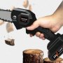 Електрически ръчен трион Chainsaw с акумулаторна батерия 24V, снимка 9