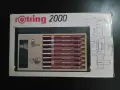 Пълен комплект рапидографи Rotring Isograph 2000 (8 бр.) - Неупотребяван , снимка 2