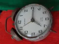 JANTAR MADE in USSR Стар РУСКИ БУДИЛНИК МЕХАНИЧЕН НАСТОЛЕН ЧАСОВНИК ЯНТАР СССР 43673, снимка 18